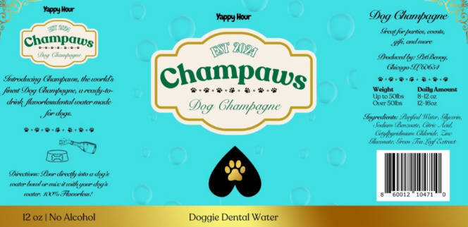 ChamPaws - Dog "Champagne"