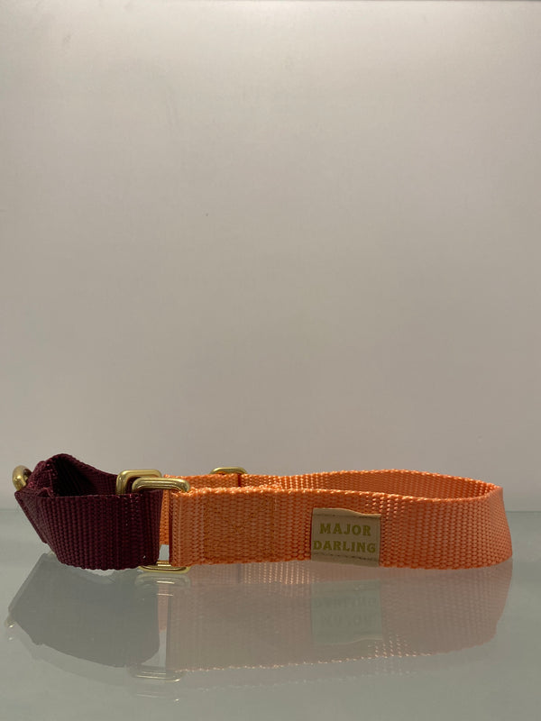 Peach + Merlot Martingale Collar