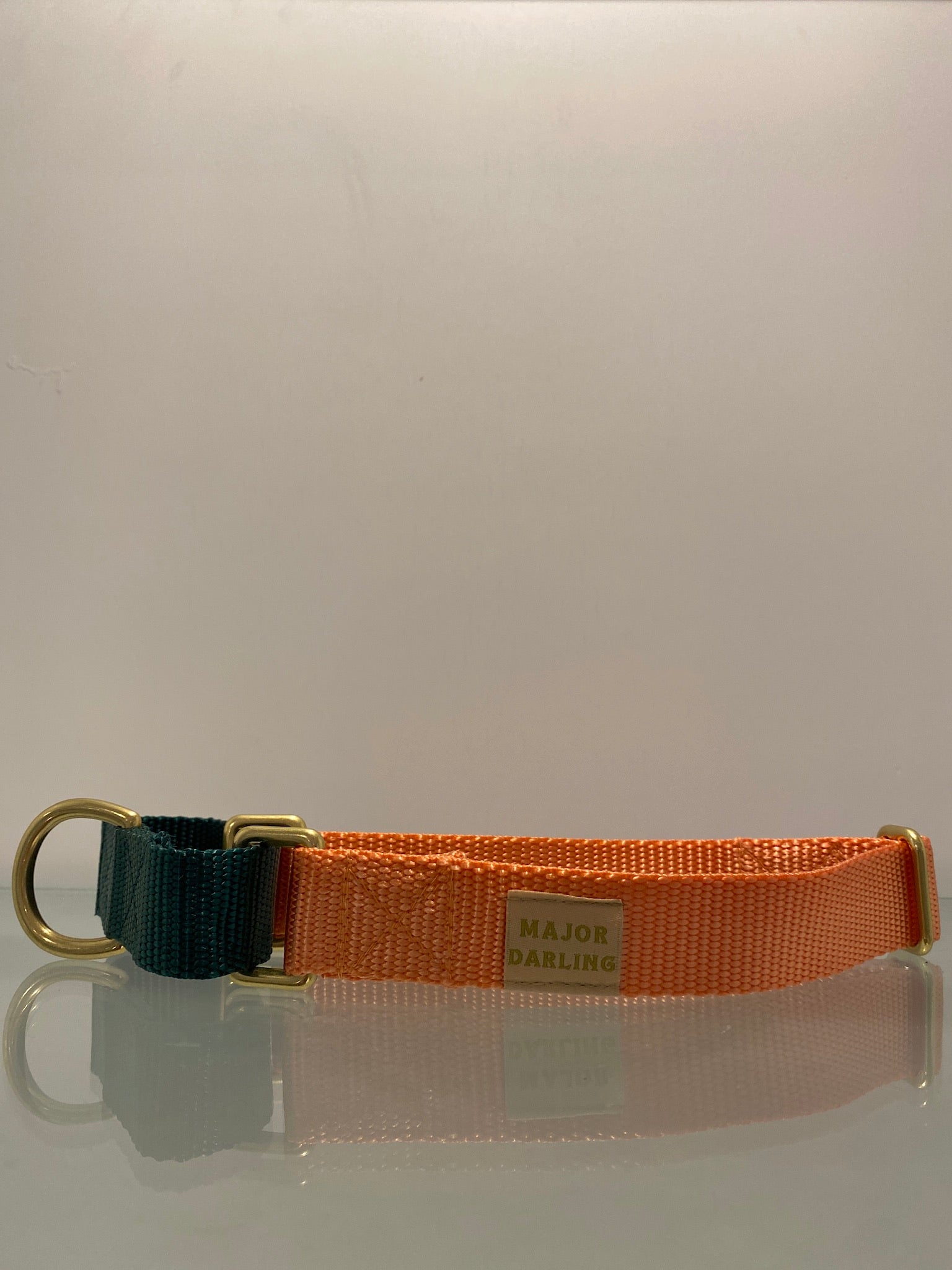 Peach + Forest Green Martingale