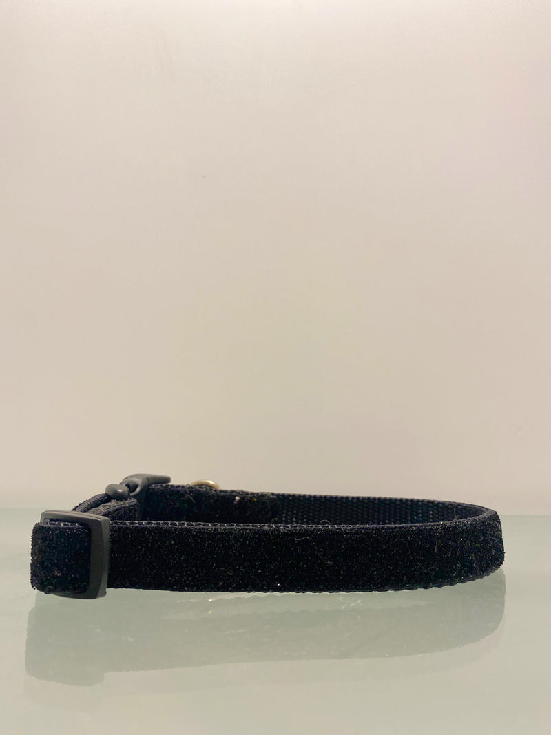 Black Metallic Small Dog Collar