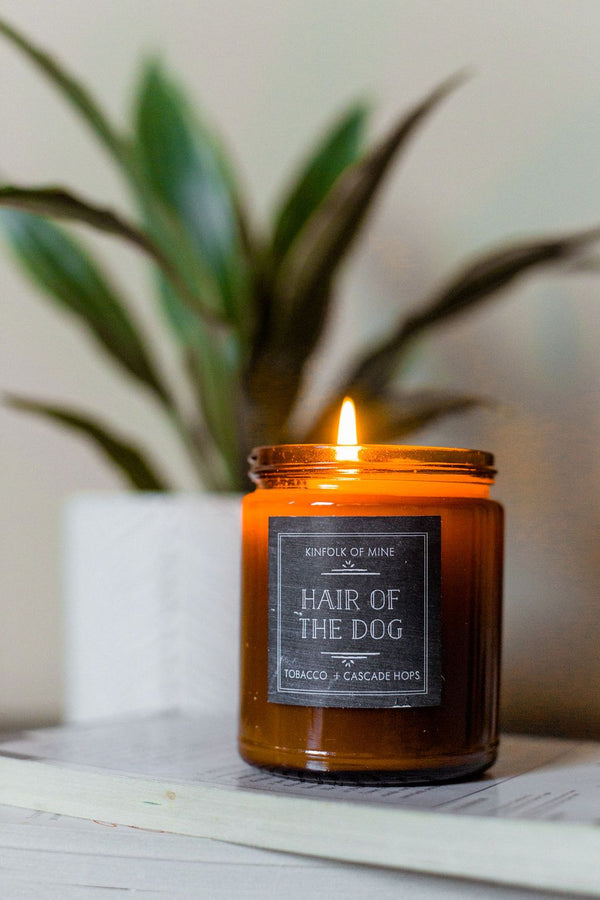 Hair of the Dog handmade soy candle