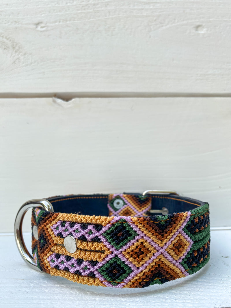 handwoven artisan dog collar