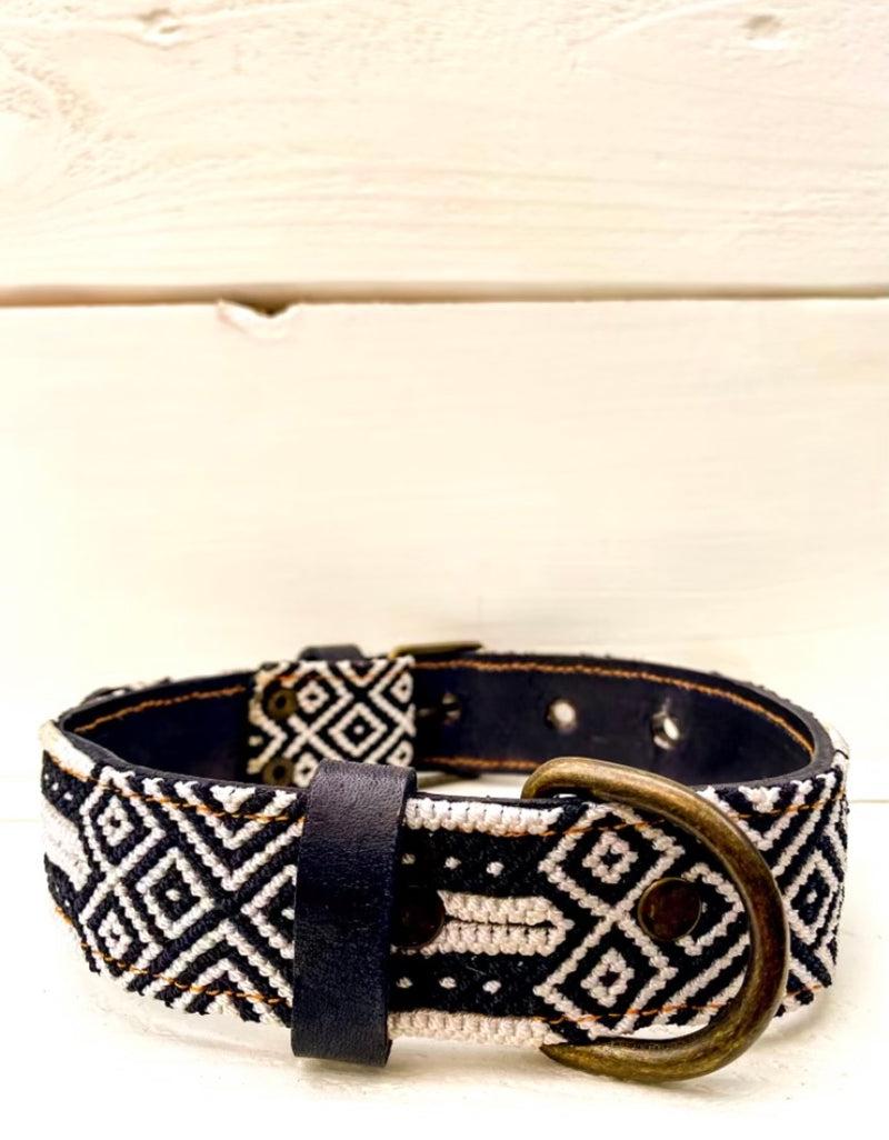 handwoven artisan dog collar