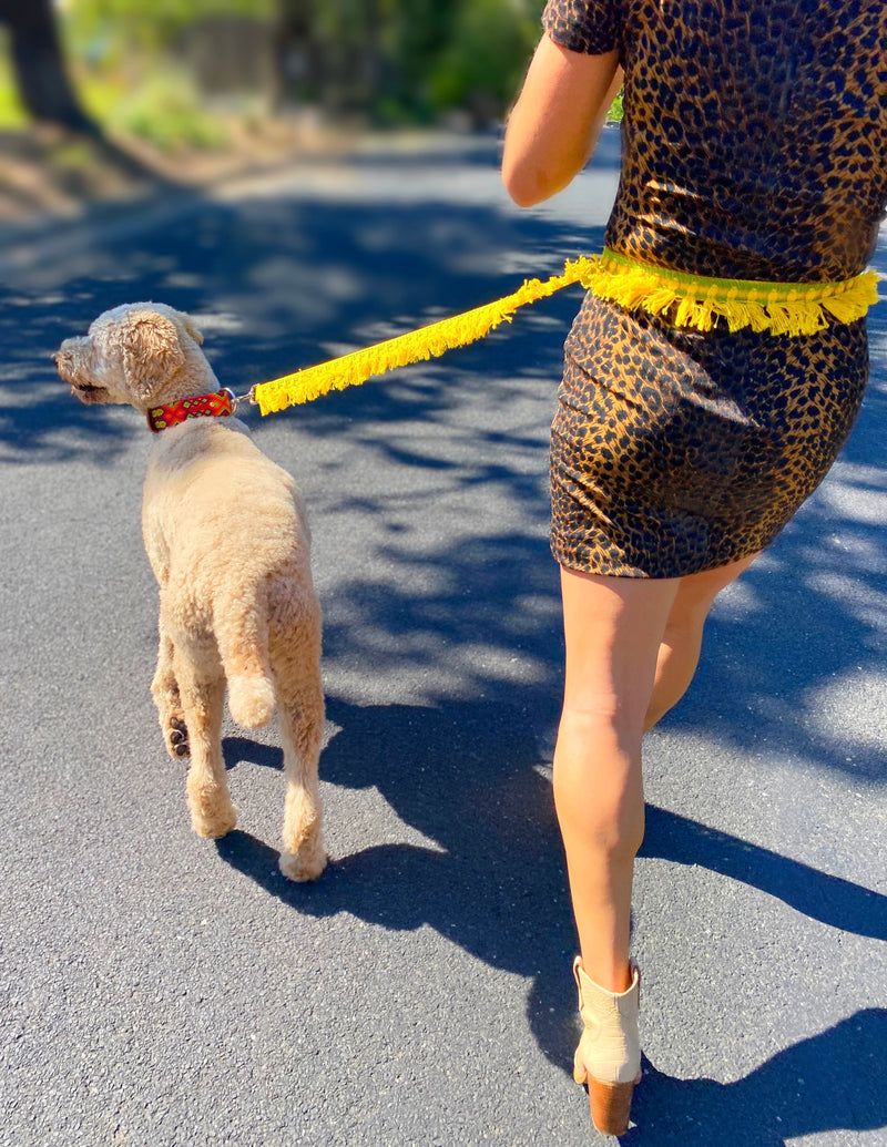 Yellow Tassel Leash